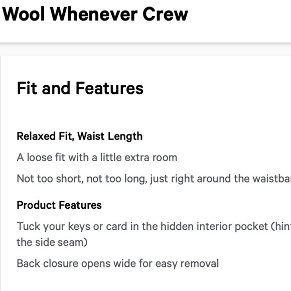 Lululemon Wool Whenever Crew Neck Sweater Wool Blend Sherpa Black Size 2 - Picture 15 of 15
